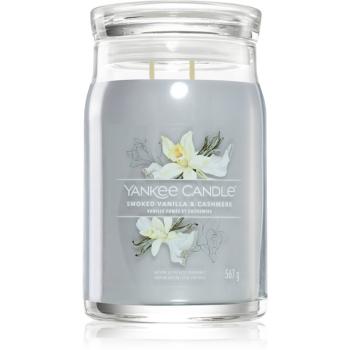 Yankee Candle Smoked Vanilla & Cashmere vonná sviečka Signature 567 g