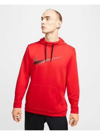 Mikiny s kapucou pre mužov Nike - červená