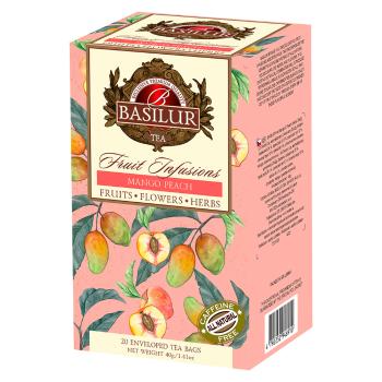 BASILUR Fruit mango & peach ovocný čaj 20 sáčkov