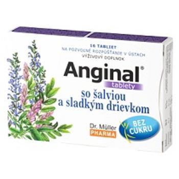 Dr. Müller Pharma Anginal so šalviou a sladkým drievkom 16 tabliet