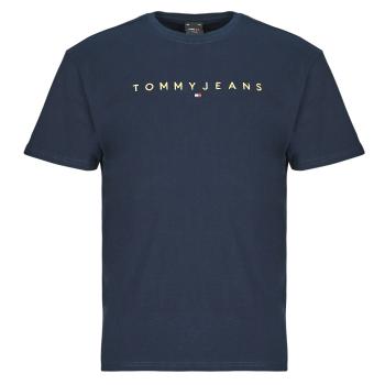 Tommy Jeans  TJM REG GOLD LINEAR LOGO TEE EXT  Tričká s krátkym rukávom Námornícka modrá