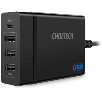 ChoeTech Multi Charge USB-C PD 60 W + 3× USB-A Charging Station (PD72-1C3U-EU)