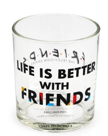 Half Moon Bay Sklenený pohár Priatelia - Life is better with Friends