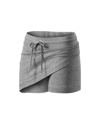 MALFINI Dámska sukňa Two in one - Tmavošedý melír | XL