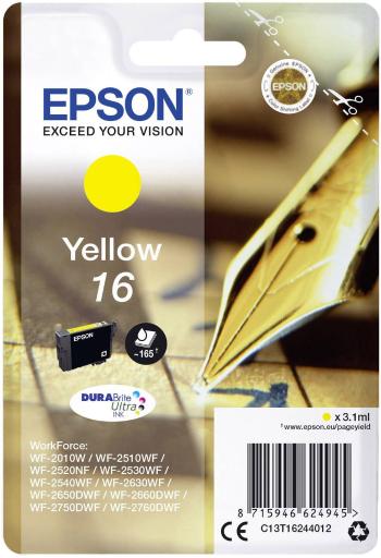 Epson Ink T1624, 16 originál  žltá C13T16244012