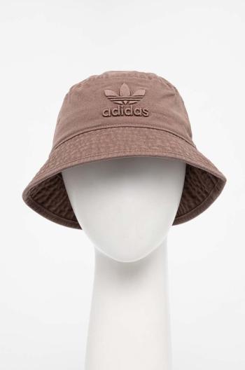 Bavlnený klobúk adidas Originals hnedá farba, bavlnený, IT7623