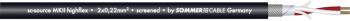 Sommer Cable 200-0101 mikrofónový kábel  2 x 0.25 mm² čierna metrový tovar
