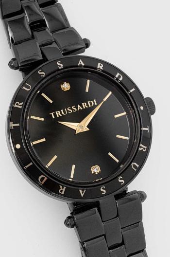 Hodinky Trussardi dámske, čierna farba, R2453145513