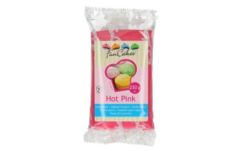 Ružový rolovaný fondant Hot Pink (farebný fondán) 250 g - sýtoružová - FunCakes