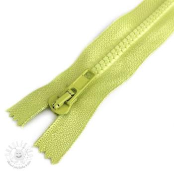 Zips kostený deliteľný 70 cm lime