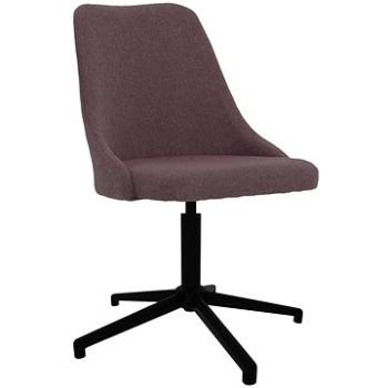 Otočná jedálenská stolička hnedá textil, 330894