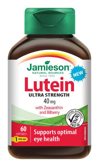 Jamieson Luteín 40 mg Ultra silný 60 kapsúl