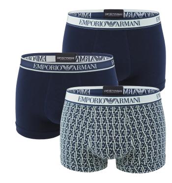 EMPORIO ARMANI - boxerky 3PACK stretch cotton fashion verde logo combo colore - limited edition-L (86-91 cm)