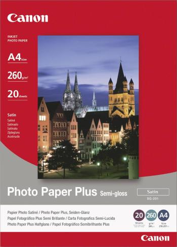 Canon Photo Paper Plus Semi-gloss SG-201 1686B021 fotografický papier A4 260 g/m² 20 listov hodvábne lesklý