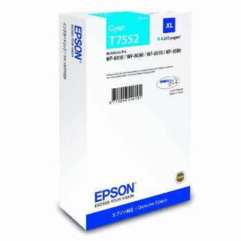 Epson C13T755240 T7552 XL azúrová (cyan) originálna cartridge
