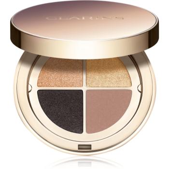 Clarins Ombre 4 Colour Eye Palette paletka očných tieňov pre dlhotrvajúci efekt odtieň 08 - Amber Gradation 4,2 g