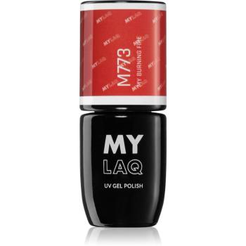 MYLAQ UV Gel Polish gélový lak na nechty odtieň My Burning Fire 5 ml