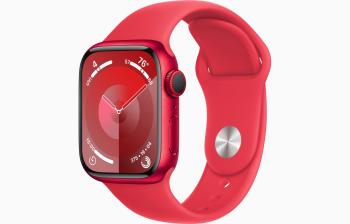 Apple Watch S9 Cell/45mm/PRODUCT RED/Šport Band/PRODUCT RED/-M/L