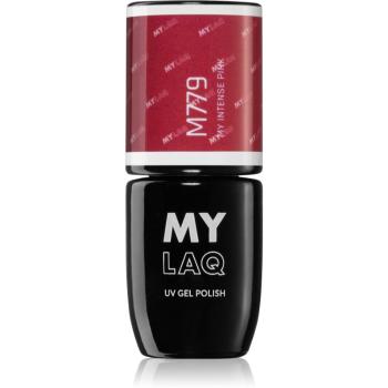 MYLAQ UV Gel Polish gélový lak na nechty odtieň My Intense Pink 5 ml