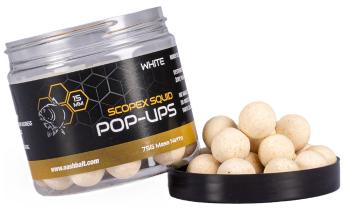 Nash plávajúce boilie pop ups scopex squid white 75 g - 20 mm