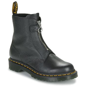 Dr. Martens  1460 Pascal Frnt Zip Black Wanama   Black Milled Nappa  Polokozačky Čierna