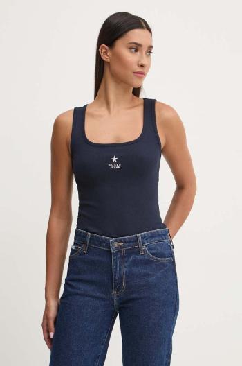 Top Guess Jeans dámsky, tmavomodrá farba, W4YP48 KA0H1