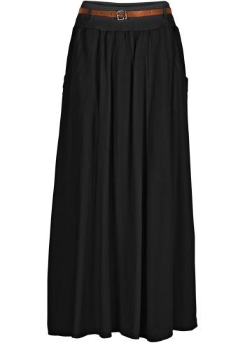 Maxi sukňa s opaskom (2-dielna) v krátkej veľkosti