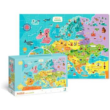 Puzzle Mapa Európy – 100 dielikov (4820198240257)