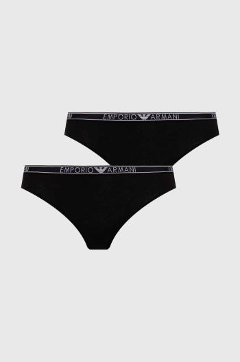 Nohavičky Emporio Armani Underwear 2-pak čierna farba, 163334 4F223