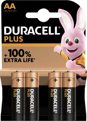 Duracell Plus-AA K4 tužková batéria typu AA alkalicko-mangánová  1.5 V 4 ks
