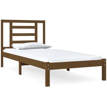 Rám postele medovo hnedý masívna borovica 100 × 200 cm, 3104341