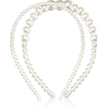 Notino Grace Collection Faux pearl headbands čelenka do vlasov 2 ks