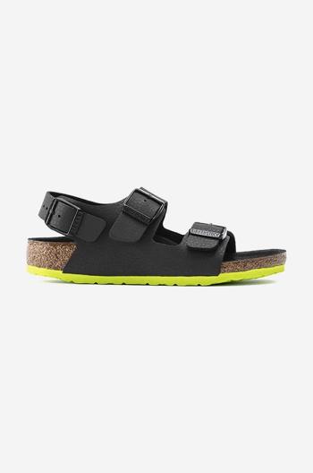 Detské sandále Birkenstock čierna farba