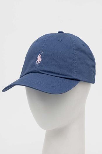 Bavlnená šiltovka Polo Ralph Lauren tmavomodrá farba