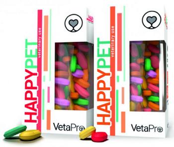 VetaPro Happy Pet Puppy doplnková minerálna výživa pre šteniatka (4-12 mesiacov) 100tbl