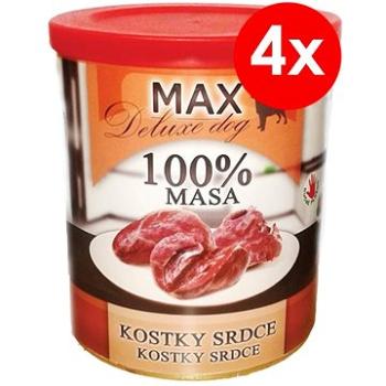 MAX deluxe kocky srdce 800 g, 4 ks (8594025084135)