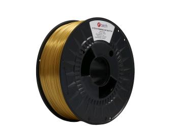 Tlačová struna (filament) C-TECH PREMIUM LINE, Silk PLA, mosaz, 1,75mm, 1kg