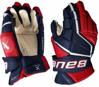 Bauer Hokejové rukavice S22 Vapor 3X Pro Glove SR 15 Navy/Red/White