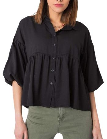 čierna dámska voĺná košeĺa vel. XL