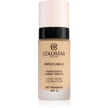 Collistar Impeccabile Long Wear Foundation dlhotrvajúci make-up SPF 15 1R Rosy Avory 30 ml