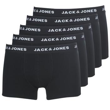 Jack & Jones  Boxerky JACHUEY X 5  Čierna