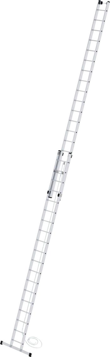 MUNK Günzburger Steigtechnik  11719 hliník výsuvný hliníkový rebrík s lanom Montáž pomocou nástrojov Max.prac. výška: 11
