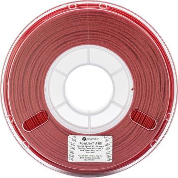 Polymaker 70637  vlákno pre 3D tlačiarne ABS plast   1.75 mm 1 kg červená PolyLite 1 ks