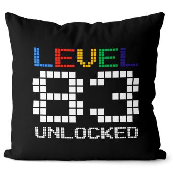 Vankúš Level unlocked (vek: 83, Velikost: 55 x 55 cm)