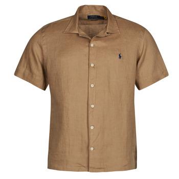 Polo Ralph Lauren  Košele s krátkym rukávom CHEMISE COUPE DROITE EN LIN  Béžová