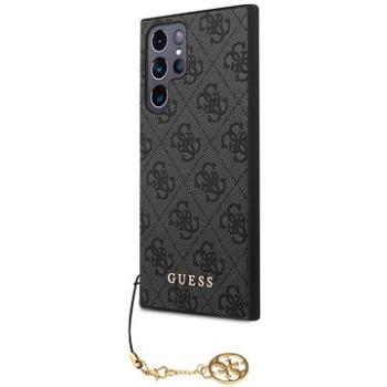 Guess 4G Charms Zadný Kryt na Samsung Galaxy S23 Ultra Grey (GUHCS23LGF4GGR)