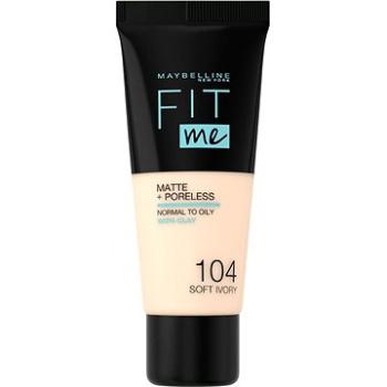 MAYBELLINE NEW YORK Fit Me! Matte & Poreless Make up 104 Soft Ivory 30 ml (3600531369408)