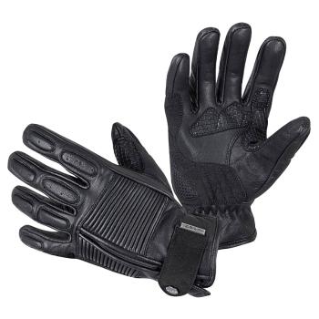Kožené moto rukavice W-TEC Mareff Farba čierna, Veľkosť S
