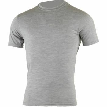 Pánske merino triko Lasting CHUAN-8484 sv. šedé L
