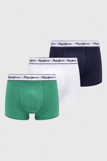 Boxerky Pepe Jeans 3-pak pánske, zelená farba